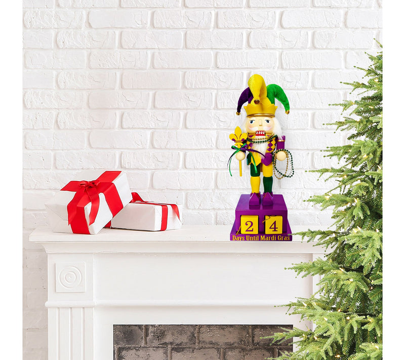 Santa's Workshop 10" Days Until Mardi Gras Nutcracker — Main view