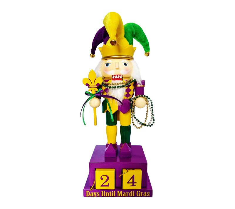 Santa's Workshop 10" Days Until Mardi Gras Nutcracker — View 2