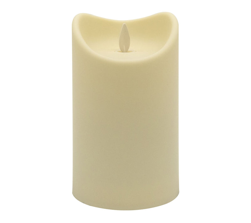 LumaBase Battery-Operated 5" Pillar Candle withMoving Flame — Main view