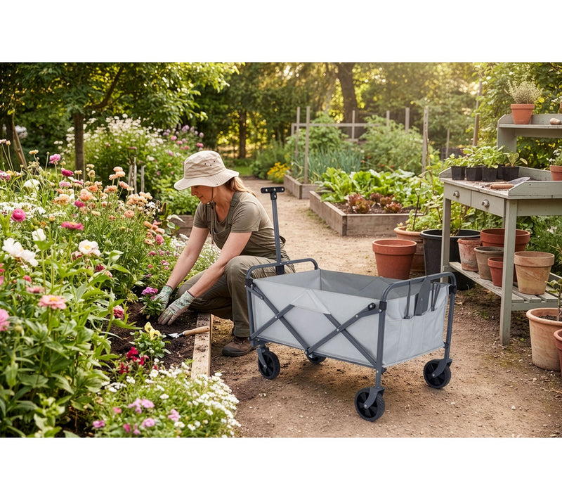 Oniva Garden Wagon with Set of 3 Gardening Tools — View 2