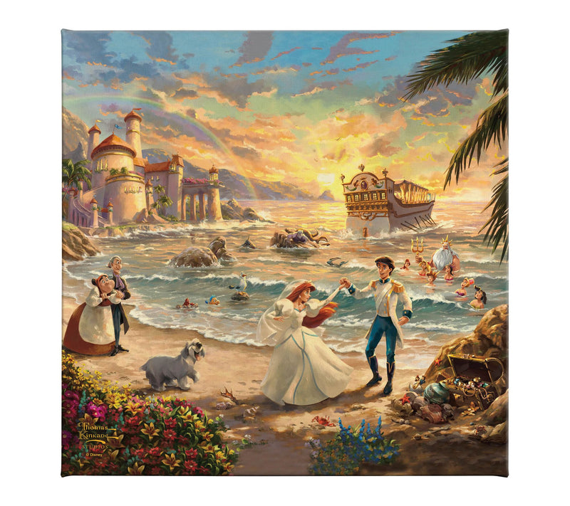 Thomas Kinkade Little Mermaid Celebration 14x14Gallery Wrap — Main view
