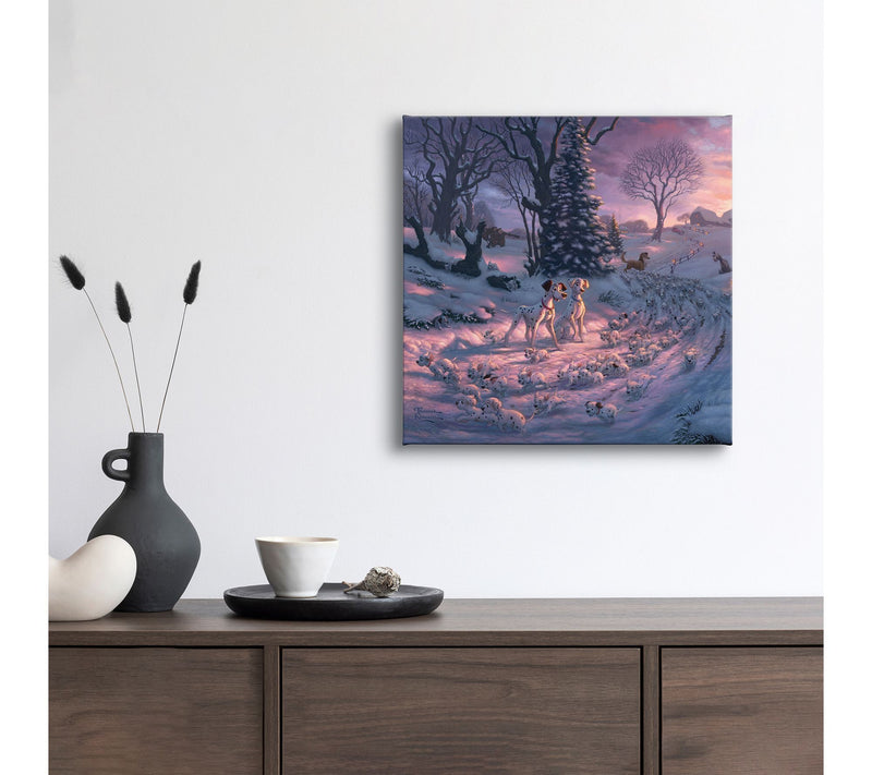 Thomas Kinkade Dalmatians on the Run - 14" x 14" Gallery Wrap — View 3