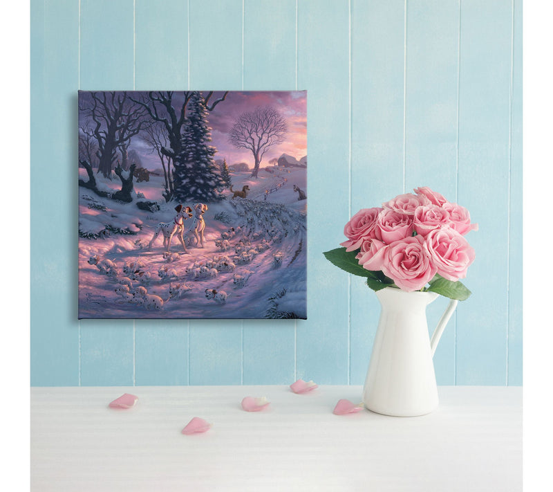 Thomas Kinkade Dalmatians on the Run - 14" x 14" Gallery Wrap — View 2