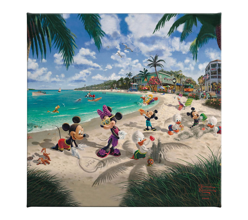 Thomas Kinkade Mickey & Minnie in Florida 14x14Gallery Wrap — Main view