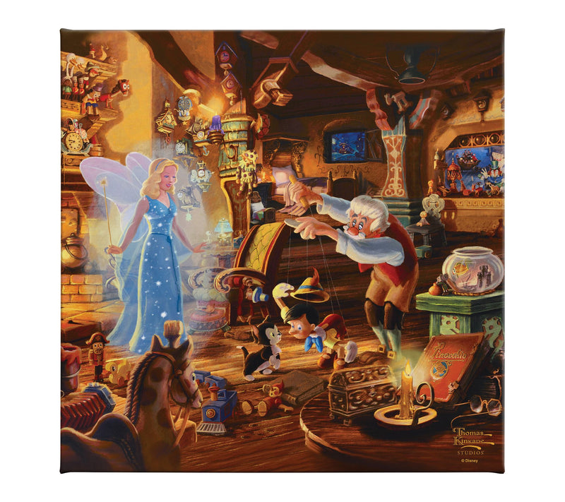 Thomas Kinkade Geppetto's Pinocchio 14x14 Gallery Wrap — Main view