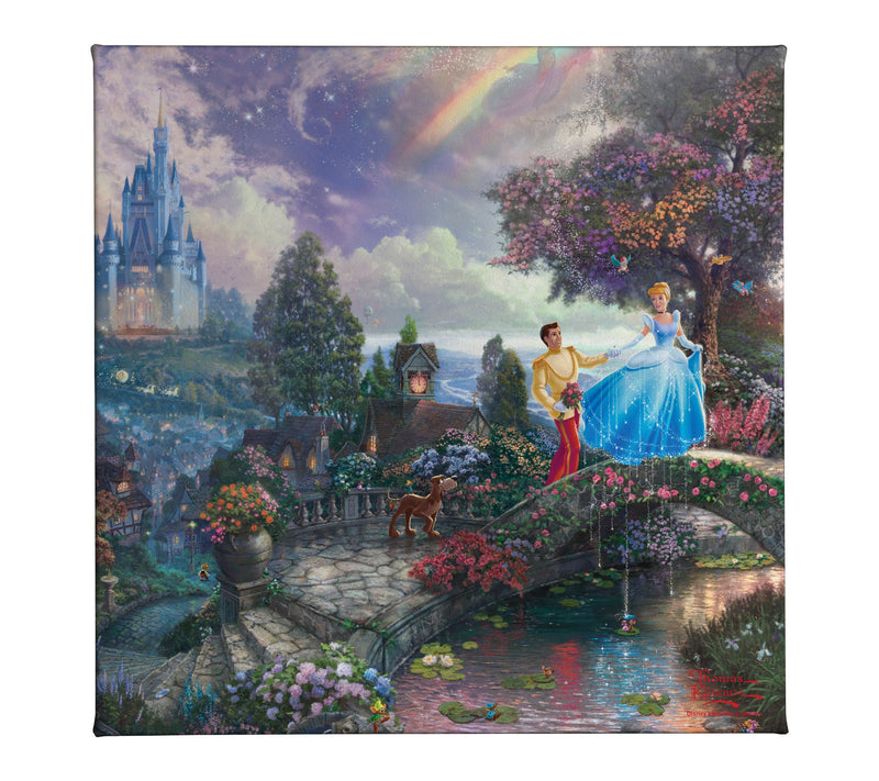 Thomas Kinkade Cinderella Wishes Upon Dream 14x14 Gallery Wrap — Main view