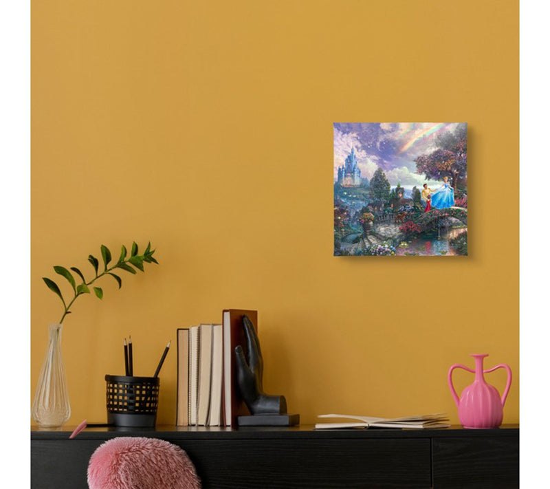 Thomas Kinkade Cinderella Wishes Upon Dream 14x14 Gallery Wrap — View 4