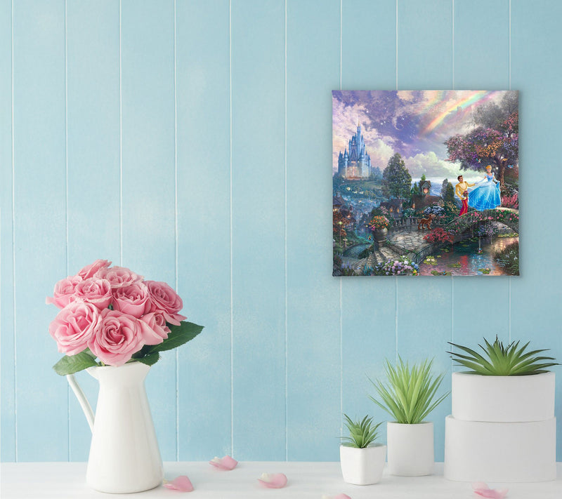 Thomas Kinkade Cinderella Wishes Upon Dream 14x14 Gallery Wrap — View 3