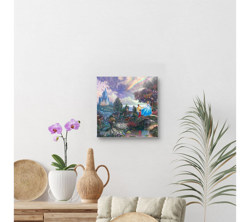 Thomas Kinkade Cinderella Wishes Upon Dream 14x14 Gallery Wrap — View 2