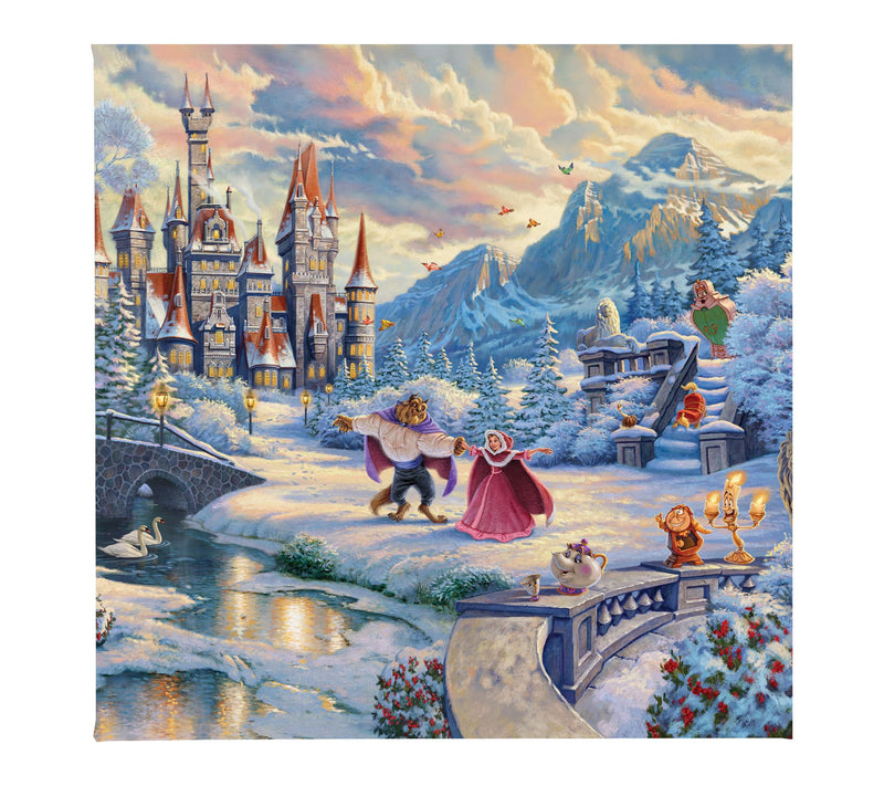 ThomasKinkade Beauty&Beast Winter Enchantment 14x14GalleryWrap — Main view