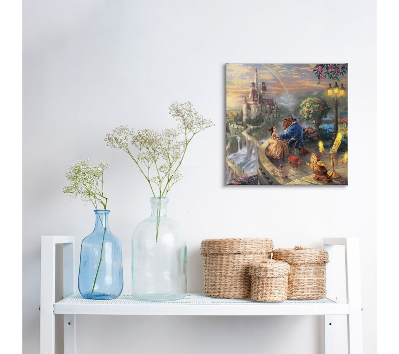 Thomas Kinkade Beauty & Beast Falling in Love 14x14GalleryWrap — View 2