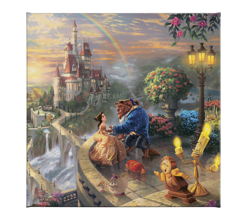 Thomas Kinkade Beauty & Beast Falling in Love 14x14GalleryWrap — Main view