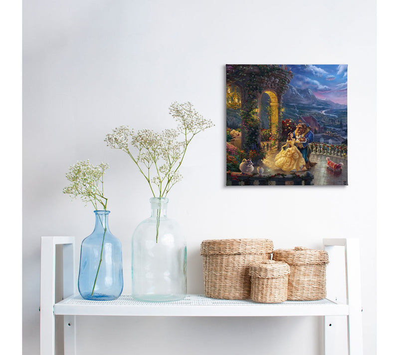 Thomas Kinkade Beauty&Beast Dancing Moonlight 14x14GalleryWrap — View 3
