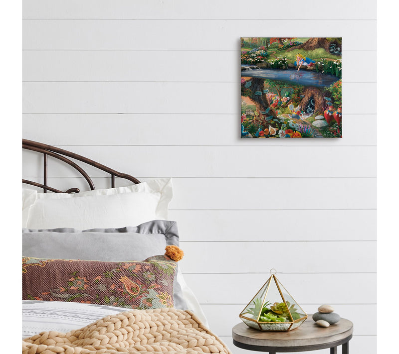 Thomas Kinkade Alice in Wonderland - 14" x 14"Gallery Wrap — View 3