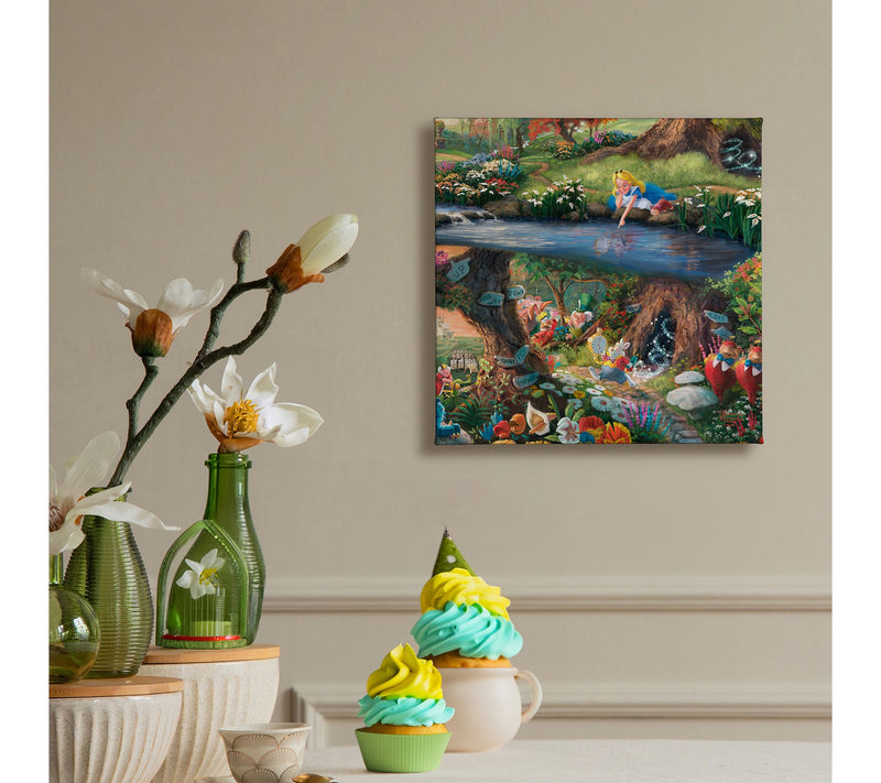 Thomas Kinkade Alice in Wonderland - 14" x 14"Gallery Wrap — View 2