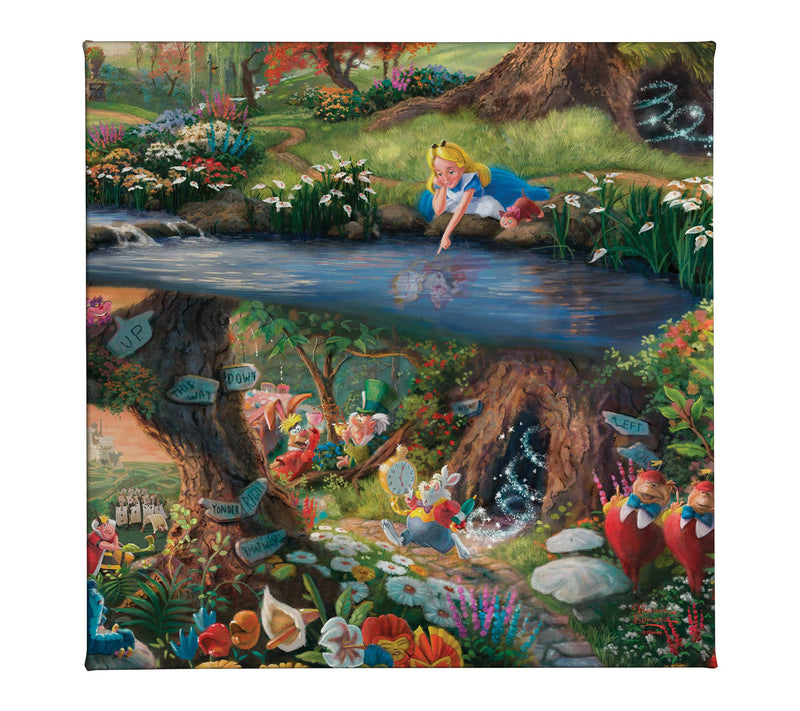 Thomas Kinkade Alice in Wonderland - 14" x 14"Gallery Wrap — Main view