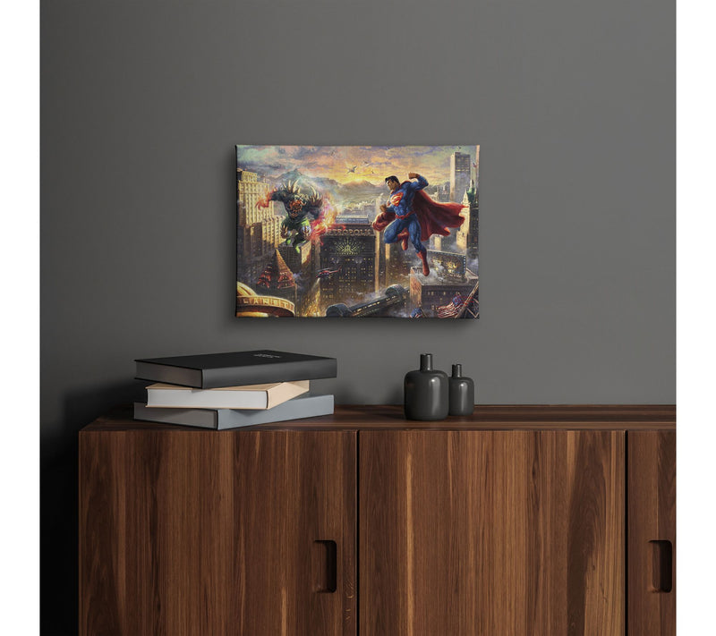 Thomas Kinkade Superman Man of Steel 10x14 Gallery Wrap — View 2