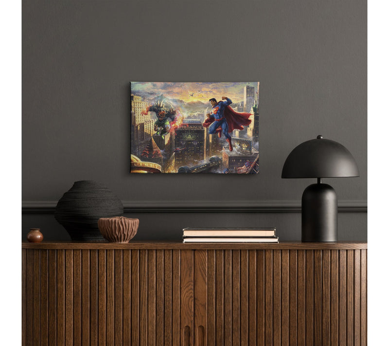 Thomas Kinkade Superman Man of Steel 10x14 Gallery Wrap — View 3
