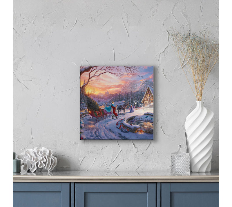 Thomas Kinkade Cinderella Bringing Home Tree 14x14 GalleryWrap — View 4