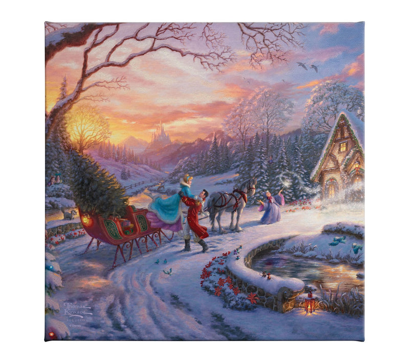Thomas Kinkade Cinderella Bringing Home Tree 14x14 GalleryWrap — Main view