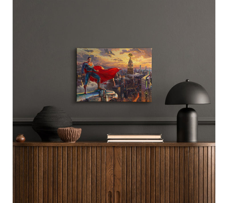 Thomas Kinkade Superman Protector of Metropolis10x14 Wrap — View 3