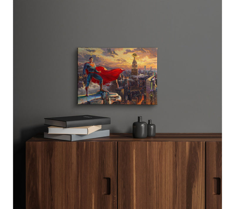 Thomas Kinkade Superman Protector of Metropolis10x14 Wrap — View 2
