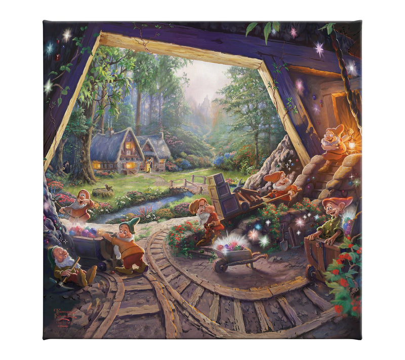 Thomas Kinkade Snow White & the Seven Dwarfs 14x14Gallery Wrap — Main view