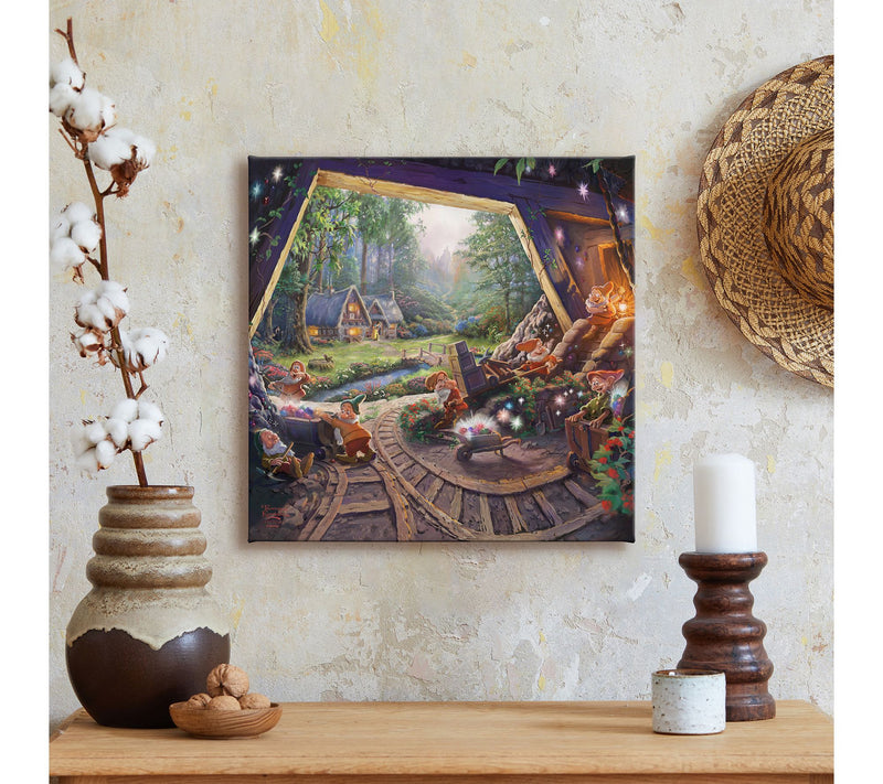 Thomas Kinkade Snow White & the Seven Dwarfs 14x14Gallery Wrap — View 2