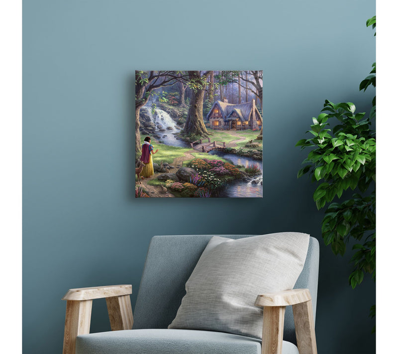 Thomas Kinkade Snow White Discovers 14x14 Gallery Wrap — View 3