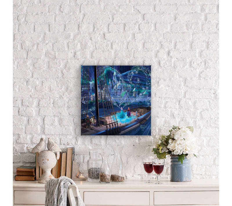 Thomas Kinkade Disney Frozen Love and Magic 14x14 Gallery Wrap — View 4