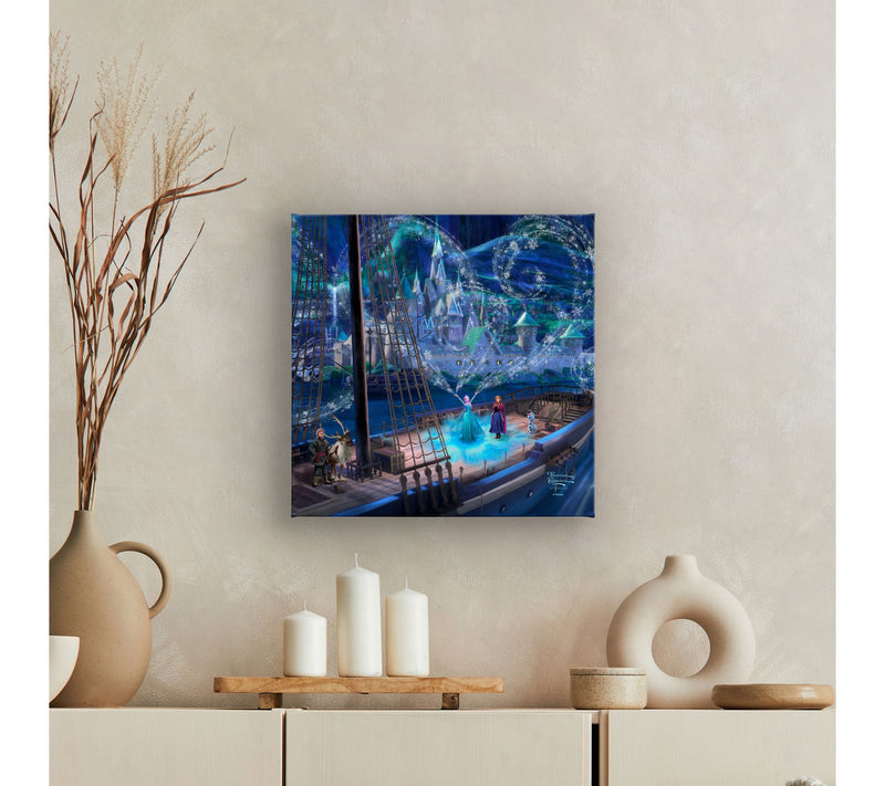 Thomas Kinkade Disney Frozen Love and Magic 14x14 Gallery Wrap — View 3