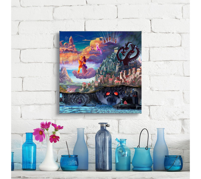 Thomas Kinkade Disney Hercules - 14" x 14" Gallery Wrap — View 4