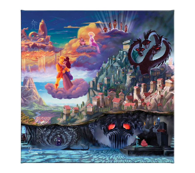 Thomas Kinkade Disney Hercules - 14" x 14" Gallery Wrap — Main view