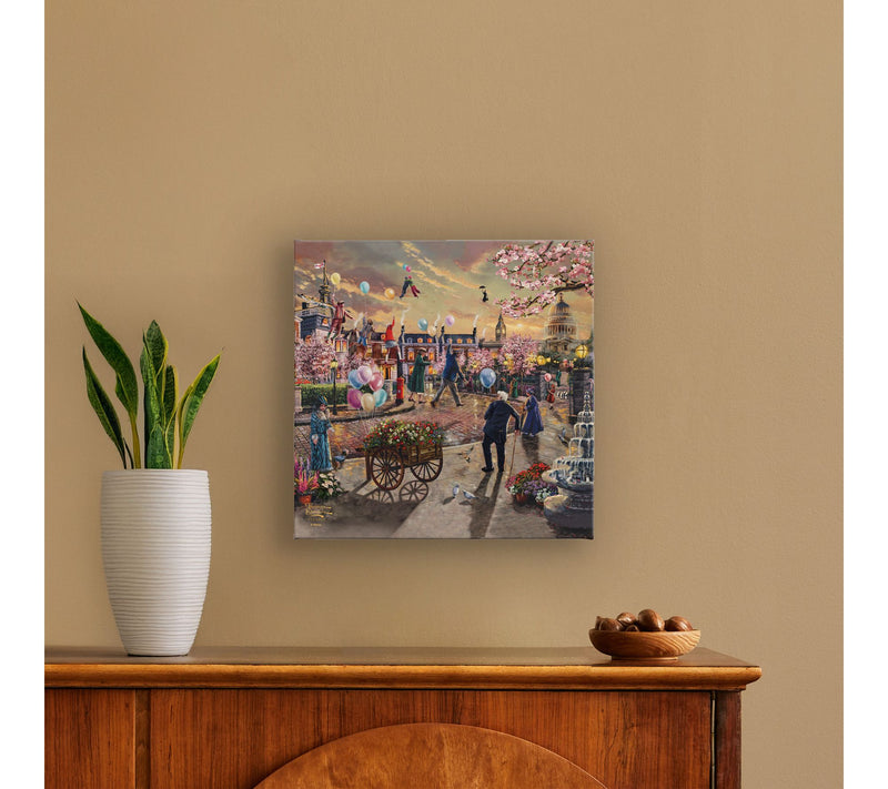 Thomas Kinkade Mary Poppins Returns - 14" x 14"Gallery Wrap — View 3