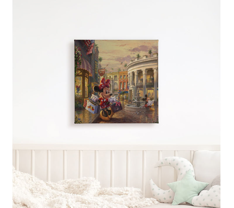 Thomas Kinkade Minnie Rocks the Dots on Rodeo 14x14 Wrap — View 3