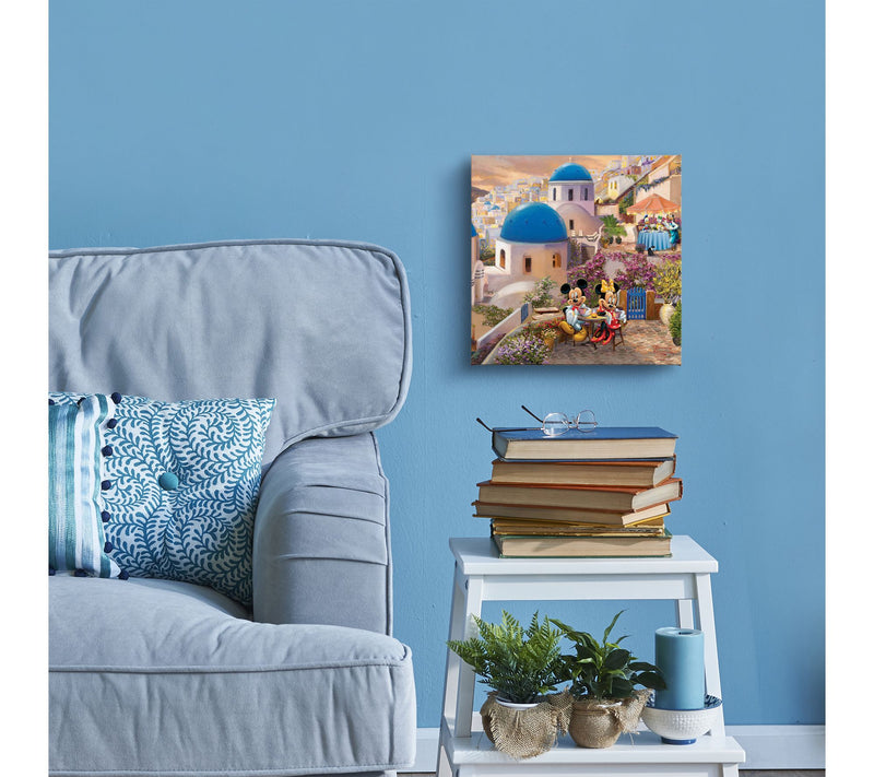 Thomas Kinkade Mickey and Minnie in Greece 14x14 Gallery Wrap — View 4