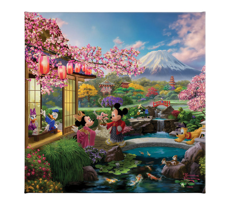 Thomas Kinkade Mickey and Minnie in Japan 14"x14 Gallery Wrap — Main view