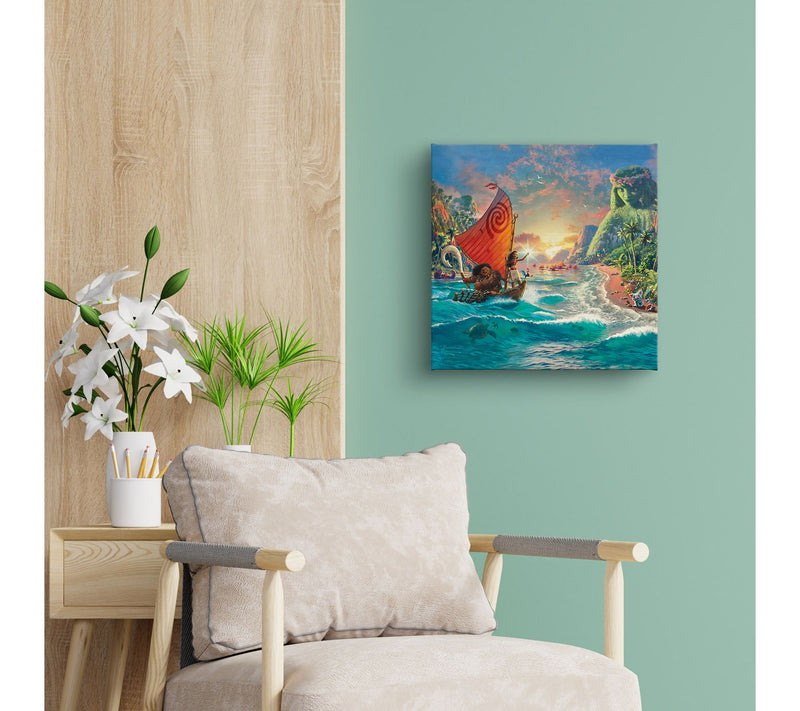 Thomas Kinkade Disney Moana - 14" x 14" GalleryWrap — View 2