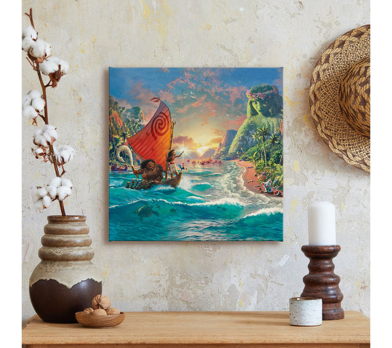 Thomas Kinkade Disney Moana - 14" x 14" GalleryWrap — View 4