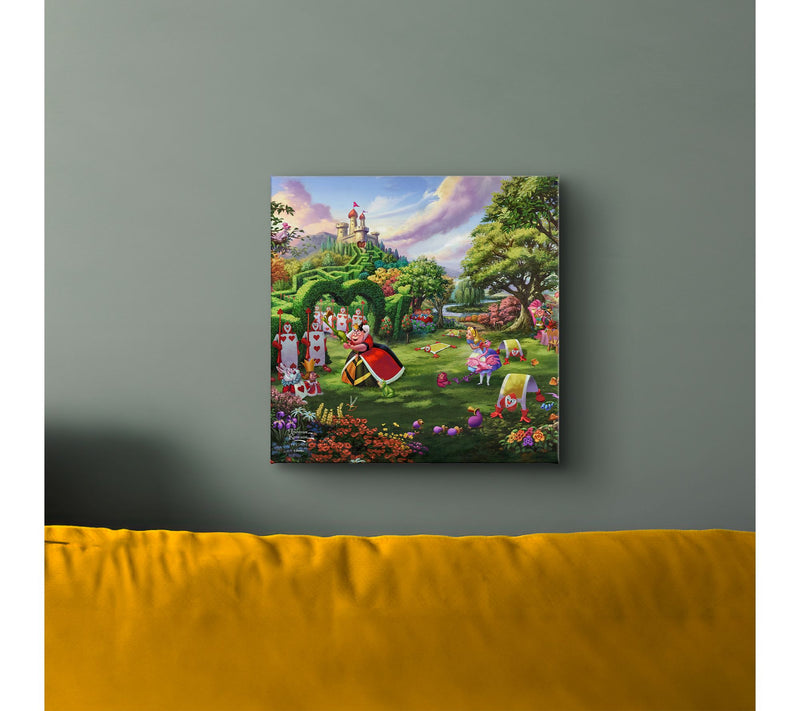 Thomas Kinkade Disney Queen of Hearts - 14" x 14" Gallery Wrap — View 2