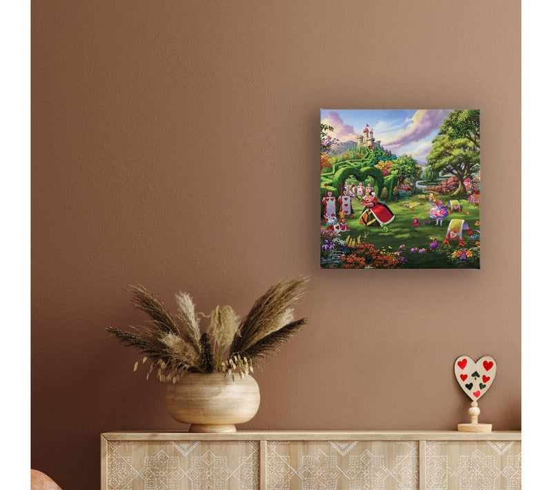 Thomas Kinkade Disney Queen of Hearts - 14" x 14" Gallery Wrap — View 4