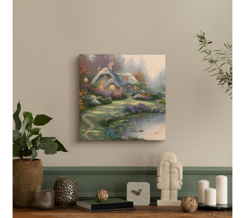 Thomas Kinkade Evening at Merritt's Cottage 14x14 Gallery Wrap — View 2