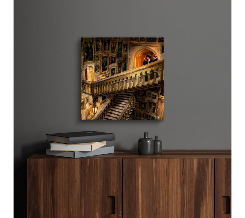 Thomas Kinkade Harry Potter Grand Staircase 14x14Gallery Wrap — View 2