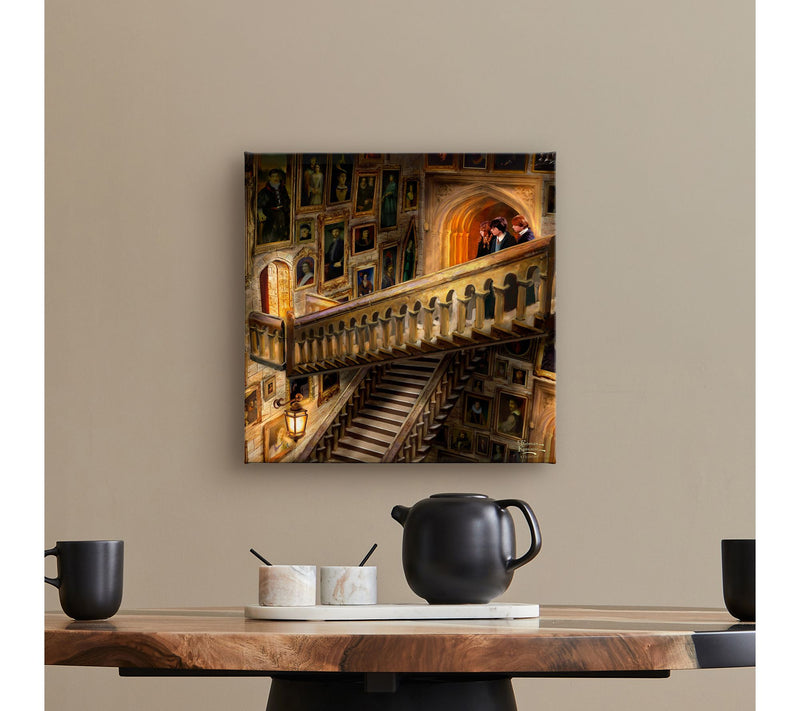 Thomas Kinkade Harry Potter Grand Staircase 14x14Gallery Wrap — View 3
