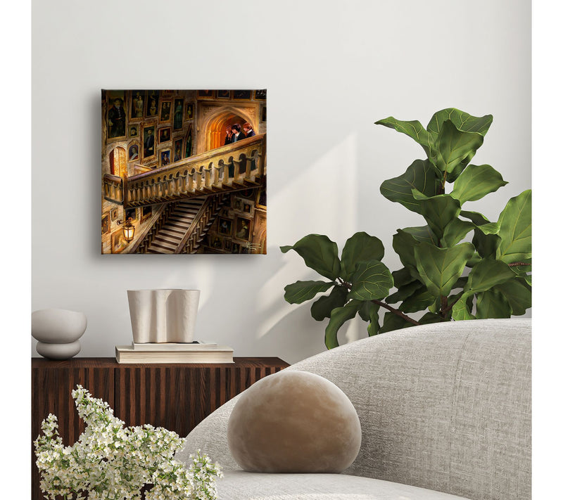Thomas Kinkade Harry Potter Grand Staircase 14x14Gallery Wrap — View 4
