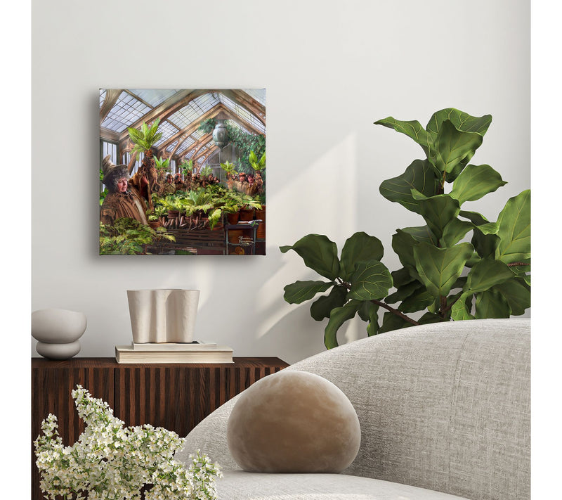 Thomas Kinkade Harry Potter Hog. Greenhouse 14x14 Gallery Wrap — View 3