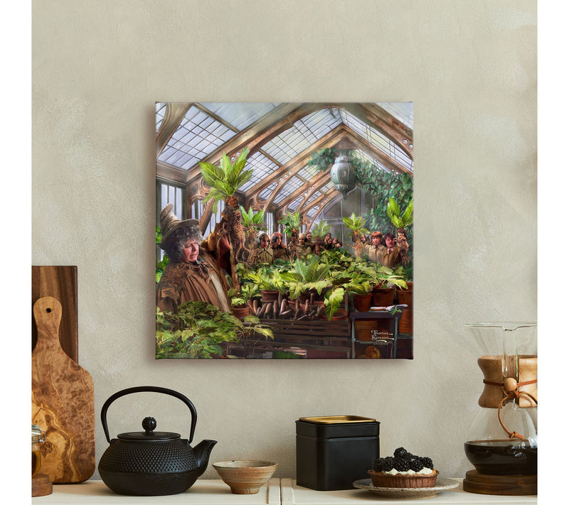Thomas Kinkade Harry Potter Hog. Greenhouse 14x14 Gallery Wrap — View 2