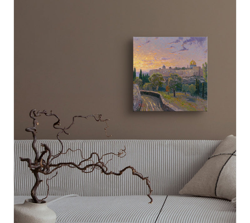 Thomas Kinkade Jerusalem Sunset - 14" x 14" Gallery Wrap — View 2
