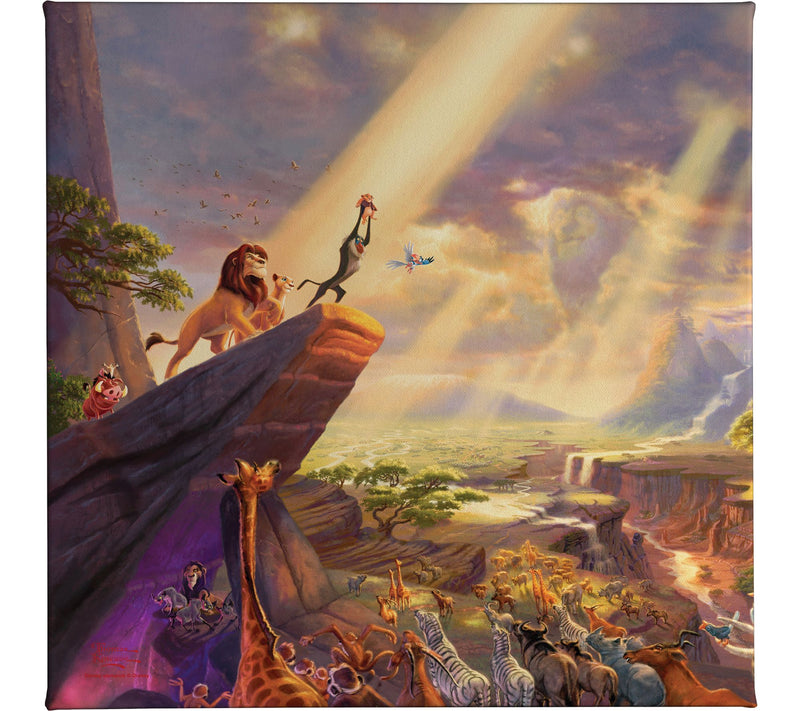 Thomas Kinkade Disney The Lion King - 14" x 14"Gallery Wrap — Main view