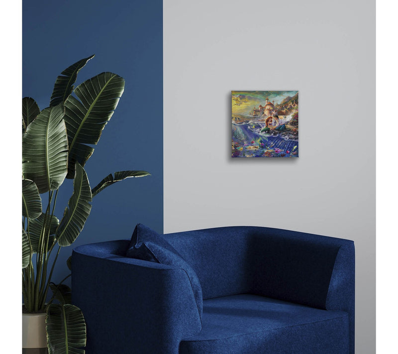 Thomas Kinkade The Little Mermaid - 14" x 14" Gallery Wrap — View 3